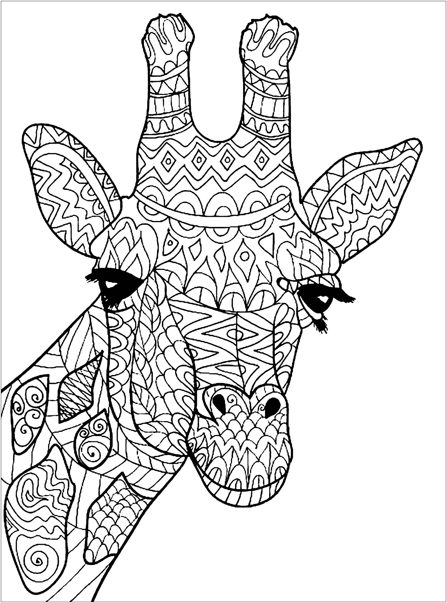 Giraffe Coloring Pages Free Printable 63