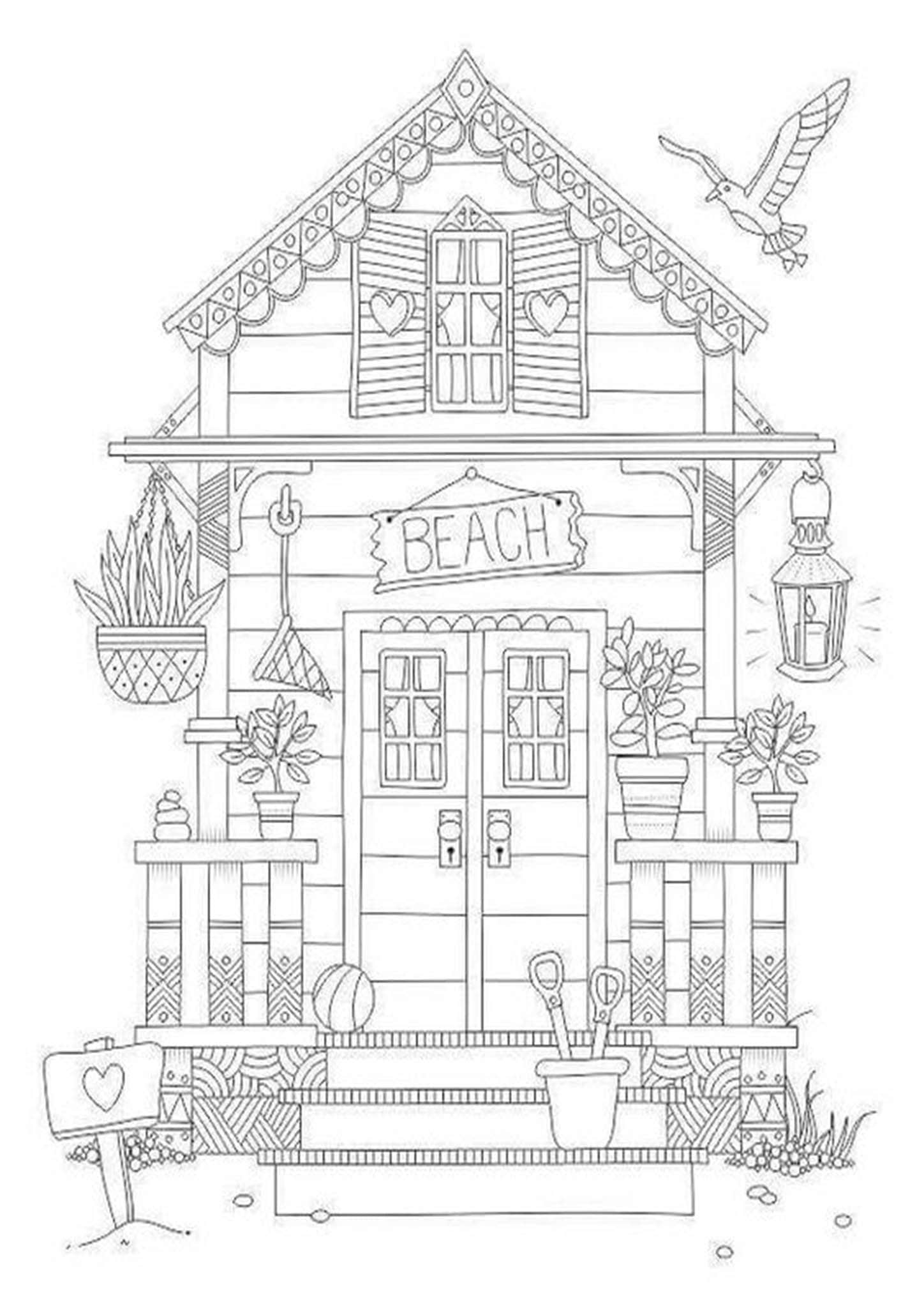 House Coloring Pages for Kids FREE Printable 10