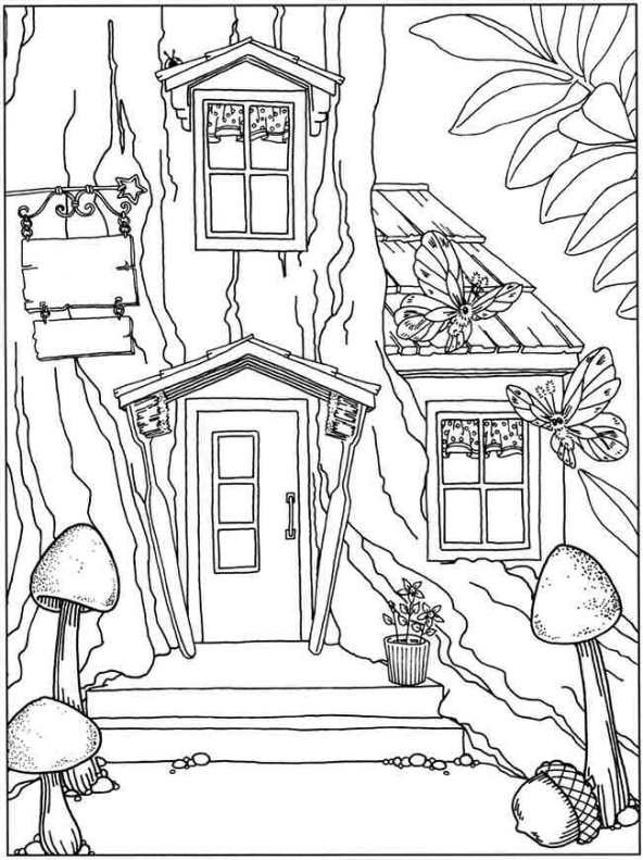 House Coloring Pages for Kids FREE Printable 110