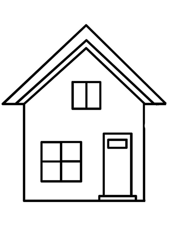 House Coloring Pages for Kids FREE Printable 12