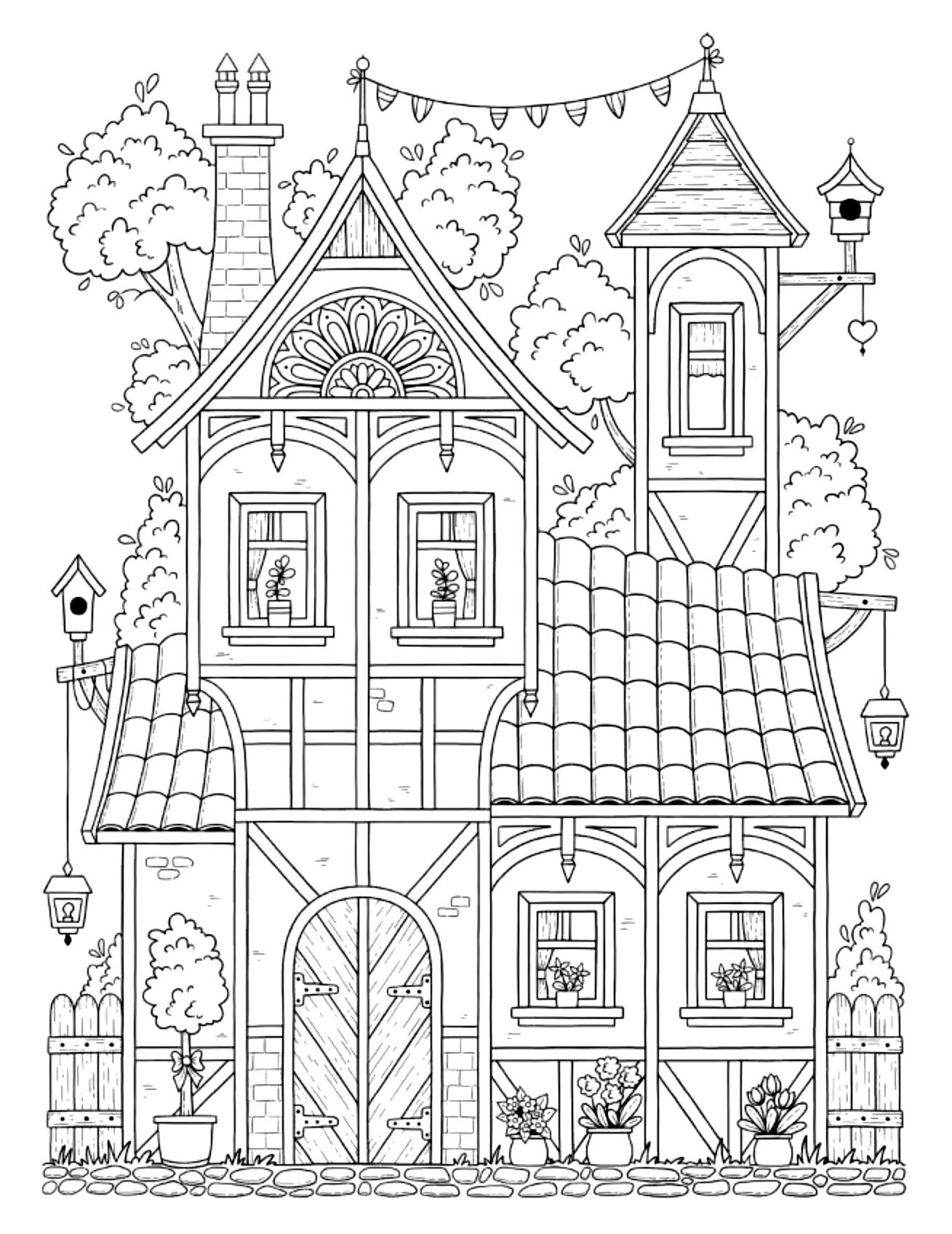 House Coloring Pages for Kids FREE Printable 132