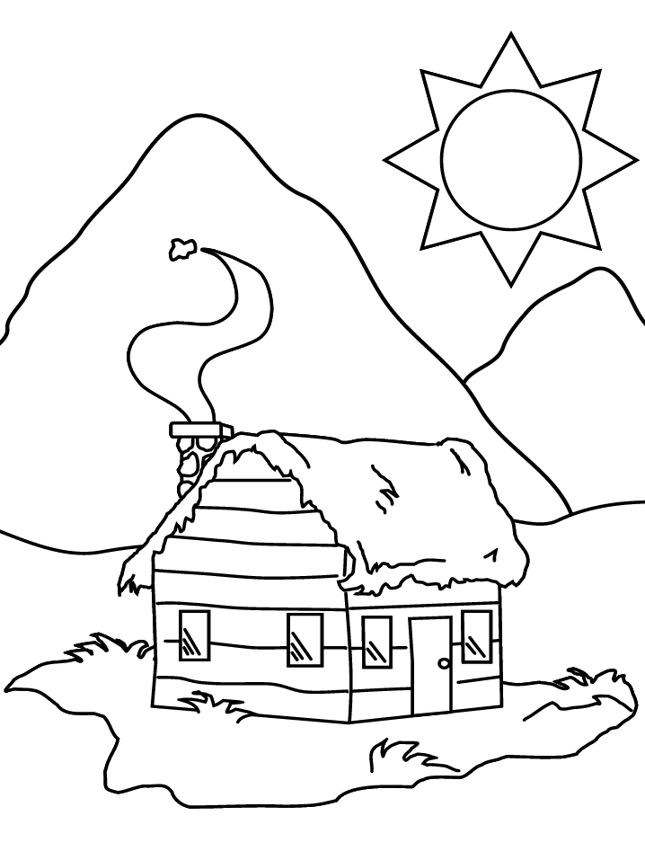 House Coloring Pages for Kids FREE Printable 137