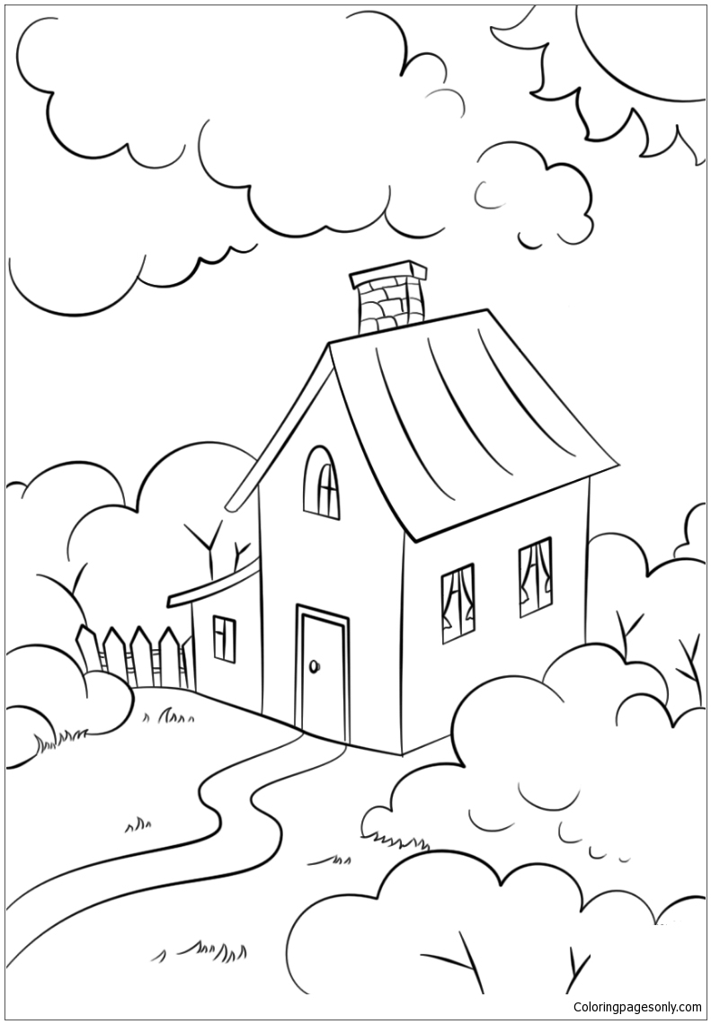 House Coloring Pages for Kids FREE Printable 139