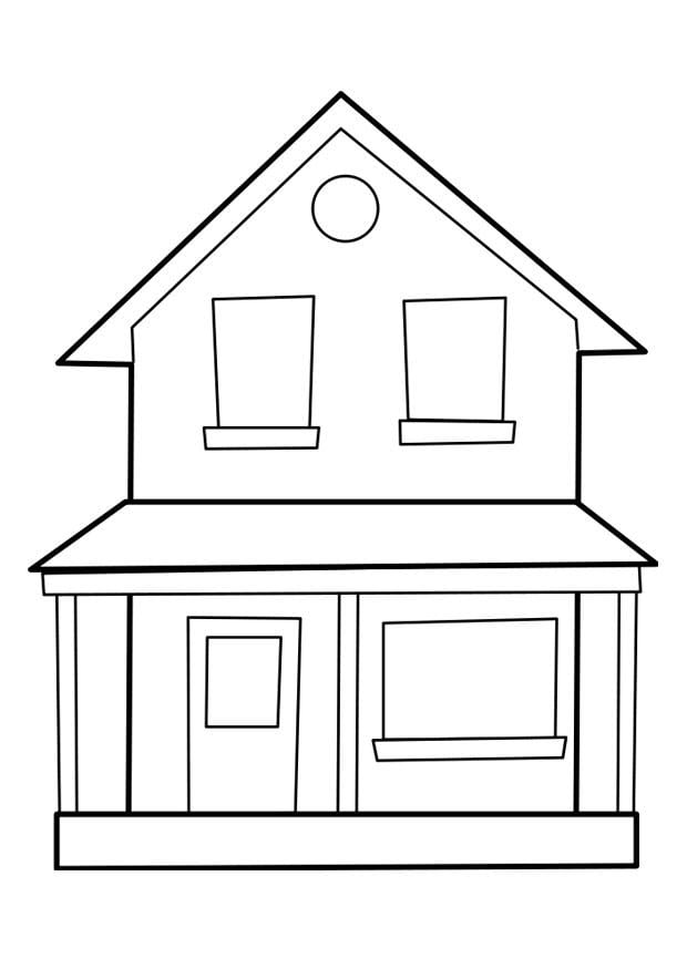 House Coloring Pages for Kids FREE Printable 15