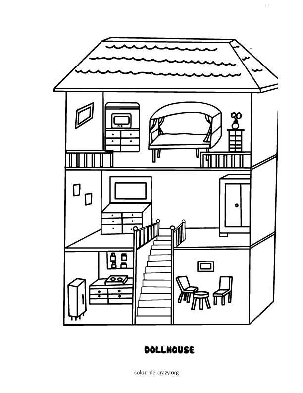 House Coloring Pages for Kids FREE Printable 170