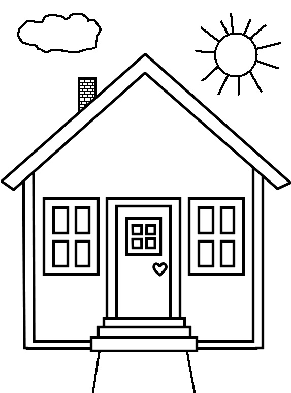 House Coloring Pages for Kids FREE Printable 22