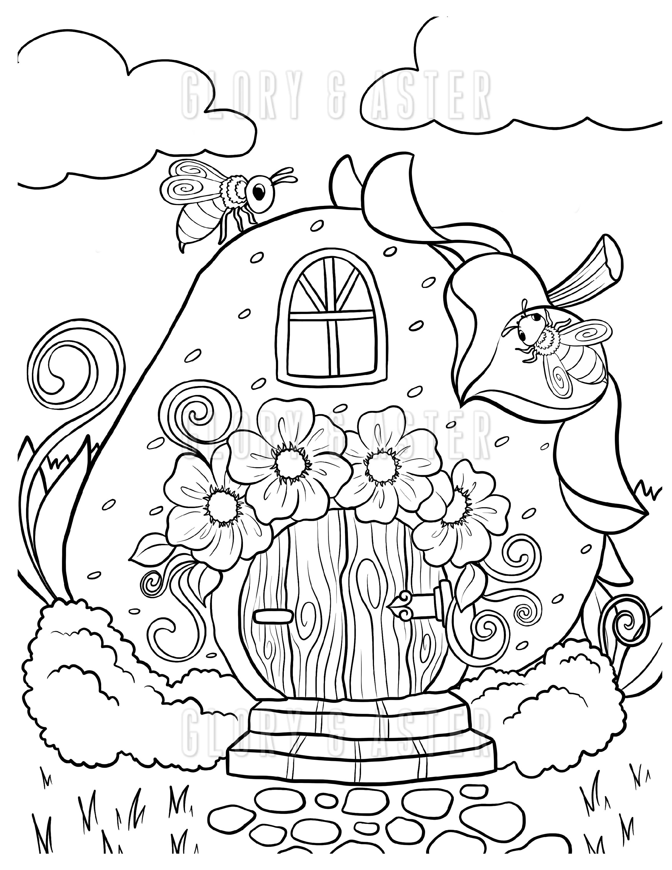 House Coloring Pages for Kids FREE Printable 26