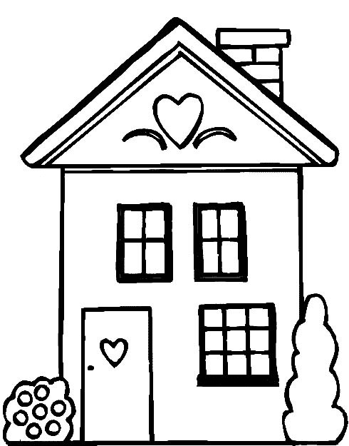 House Coloring Pages for Kids FREE Printable 38