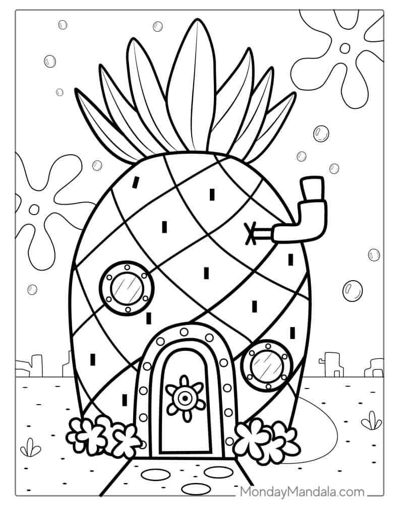 House Coloring Pages for Kids FREE Printable 48