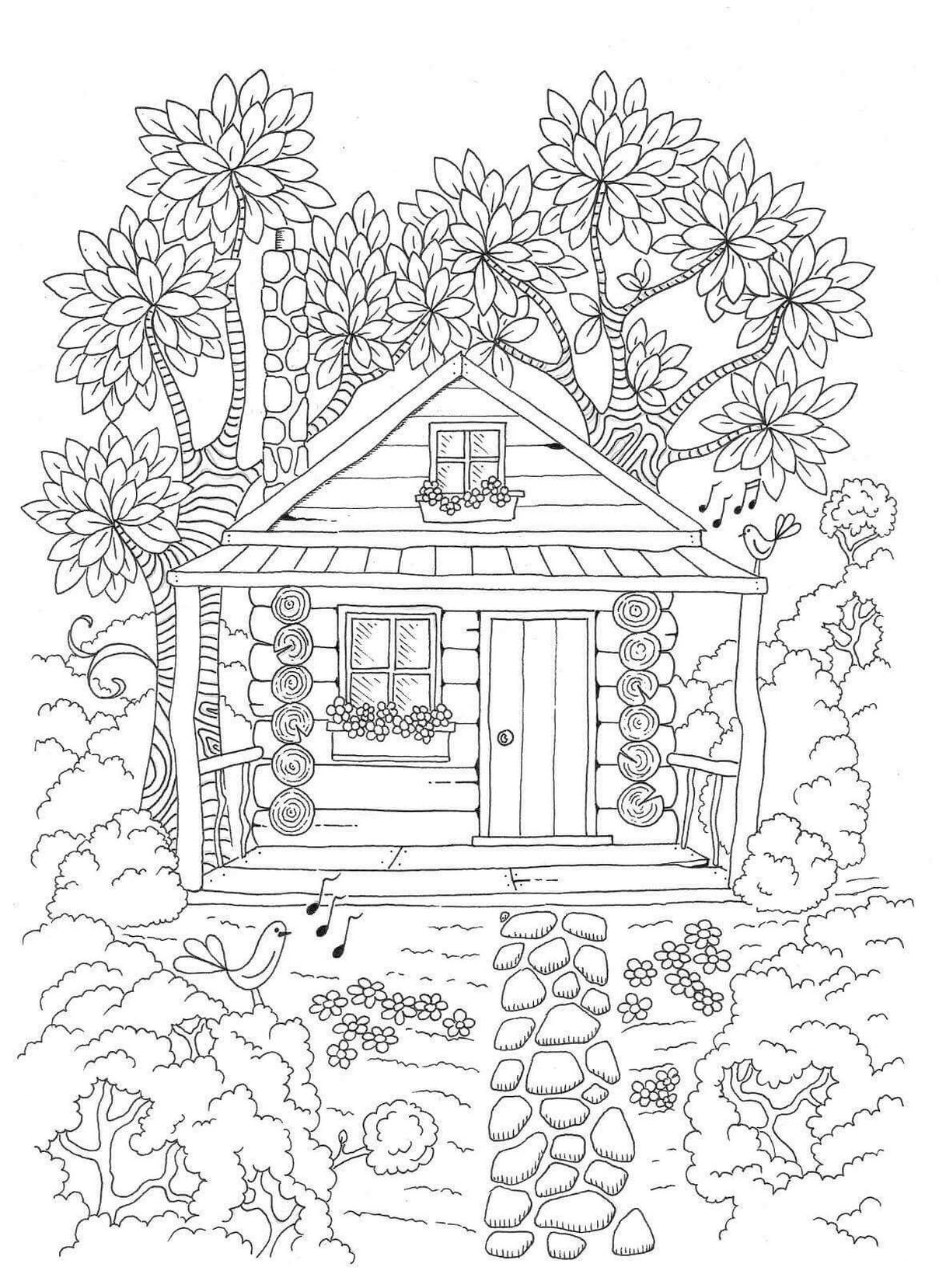 House Coloring Pages for Kids FREE Printable 5