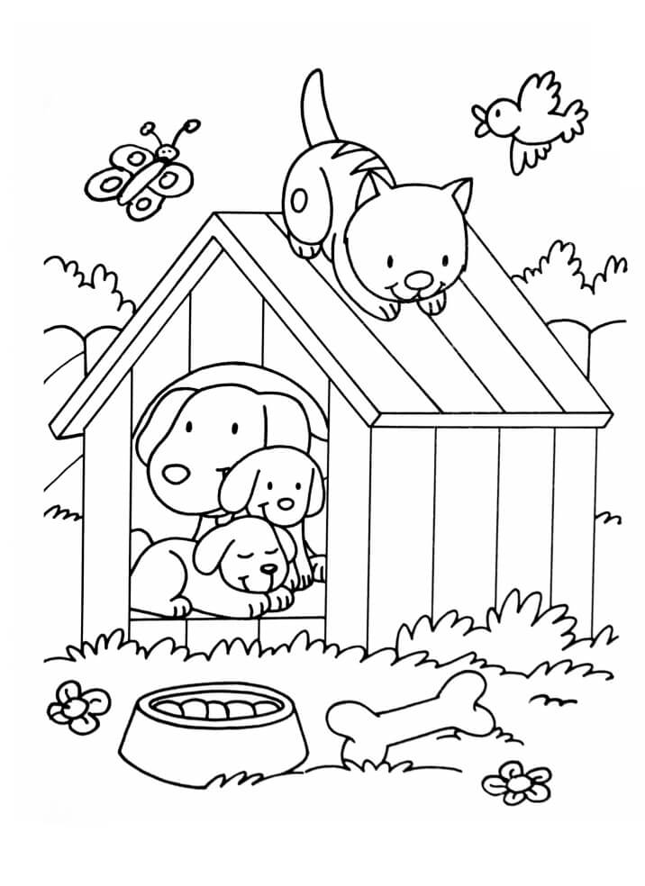 House Coloring Pages for Kids FREE Printable 50