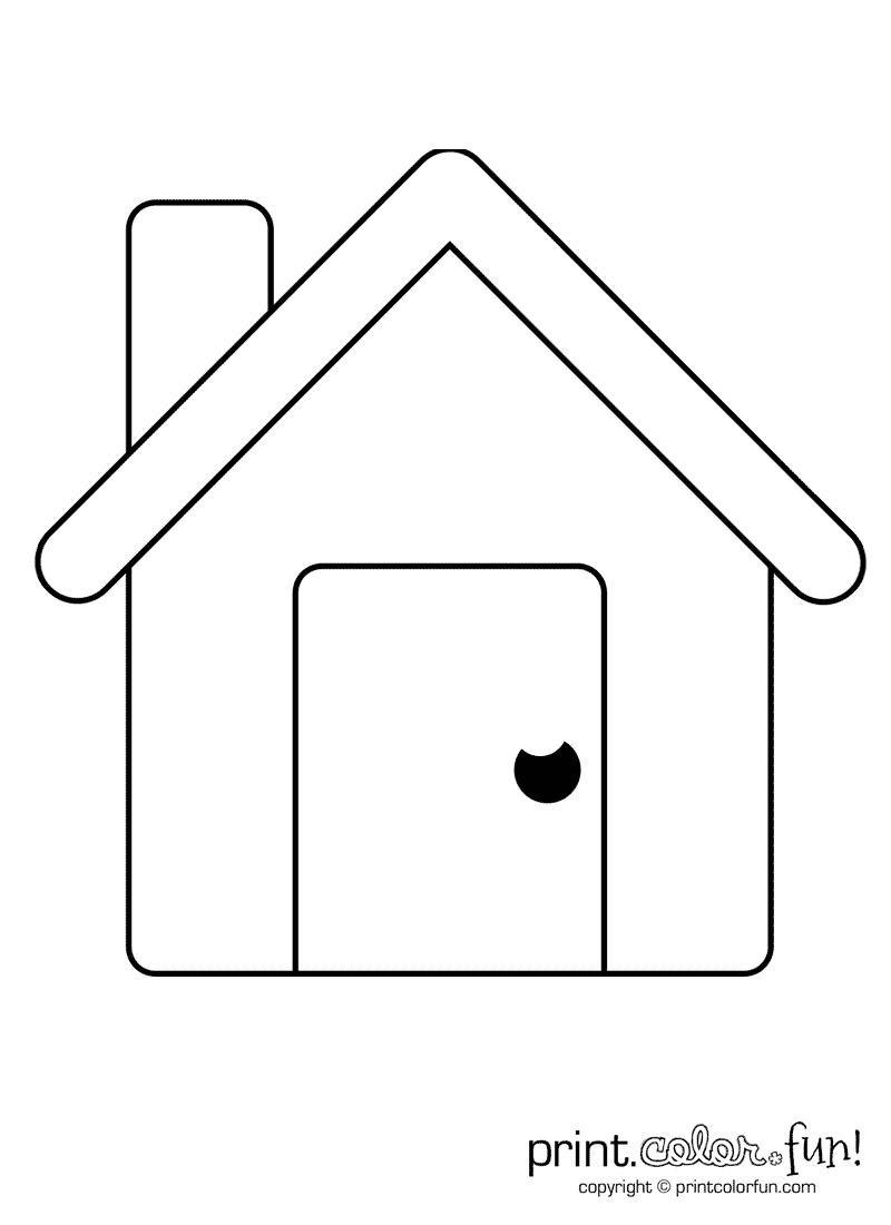 House Coloring Pages for Kids FREE Printable 89