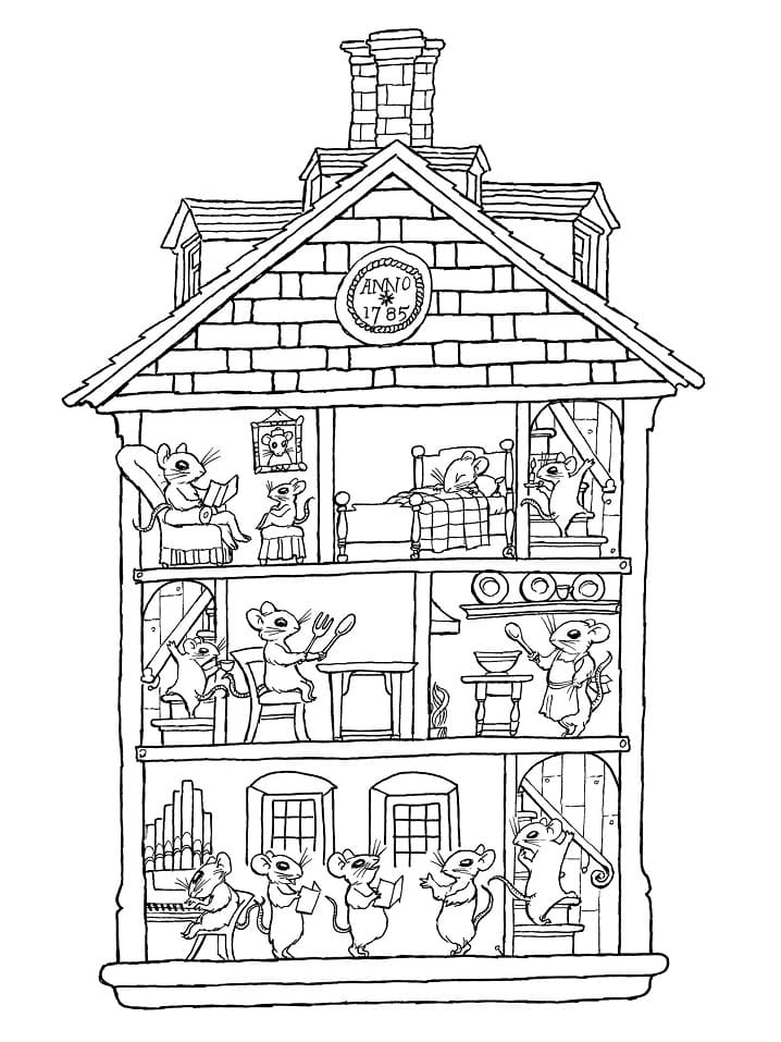 House Coloring Pages for Kids FREE Printable 91