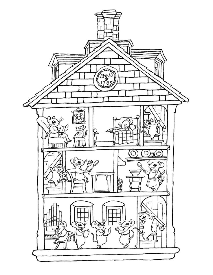 House Coloring Pages for Kids FREE Printable 95