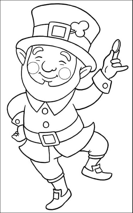 Leprechaun Coloring Pages Free Printable 19