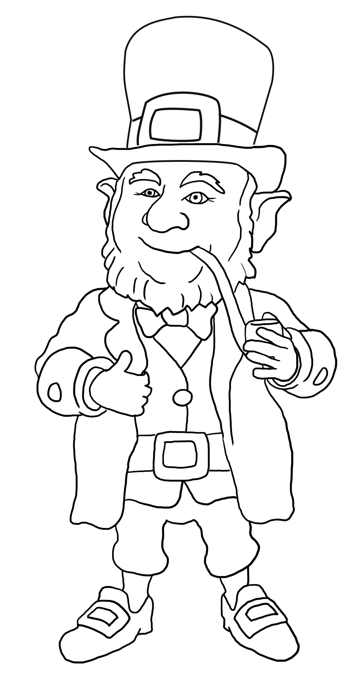 Leprechaun Coloring Pages Free Printable 21