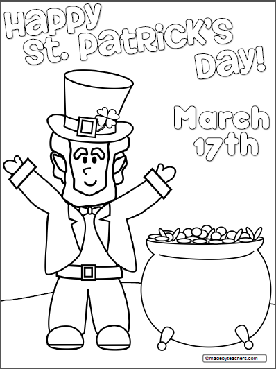 Leprechaun Coloring Pages Free Printable 26