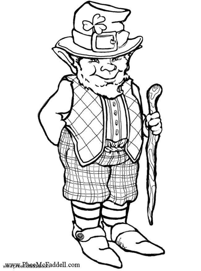 Leprechaun Coloring Pages Free Printable 27