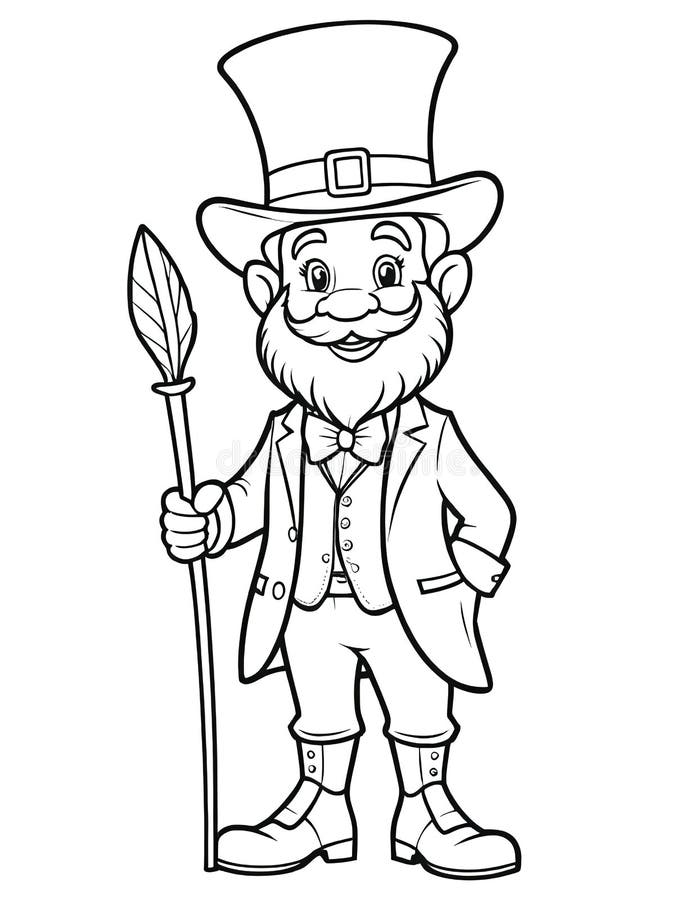 Leprechaun Coloring Pages Free Printable 29