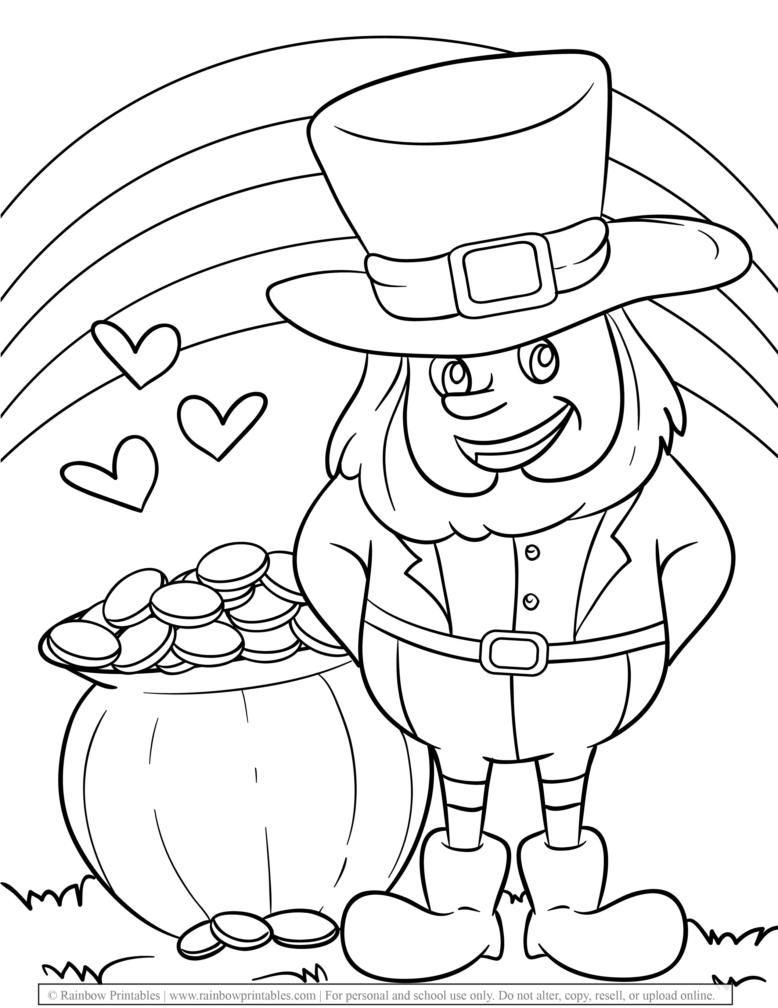 Leprechaun Coloring Pages Free Printable 30