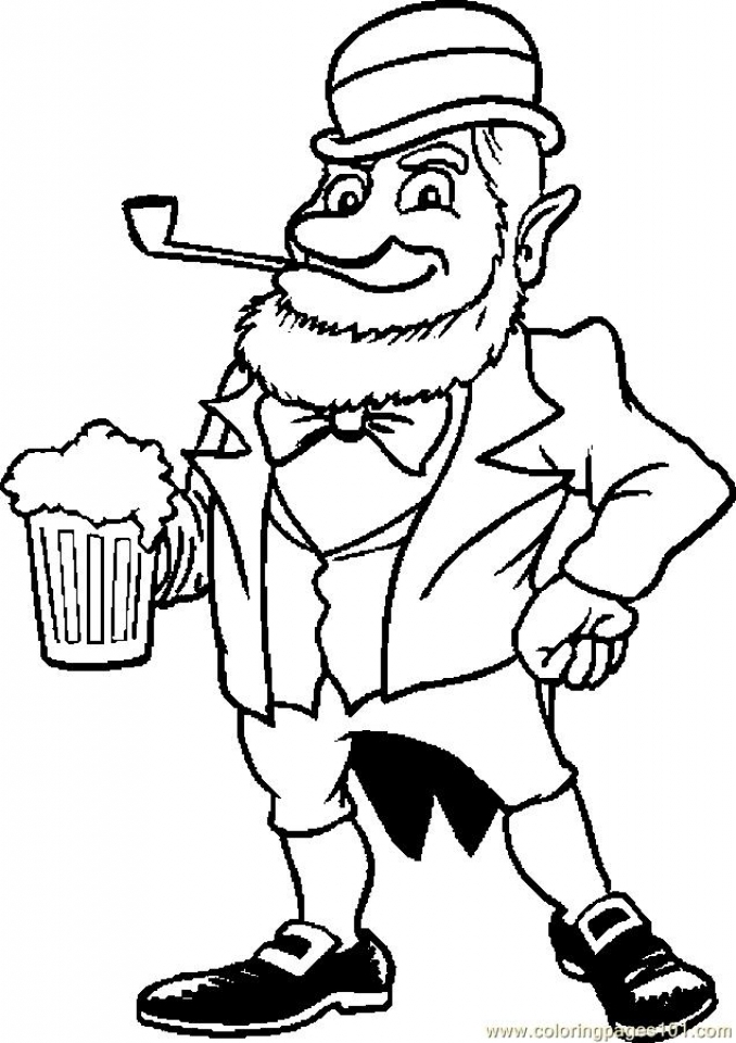 Leprechaun Coloring Pages Free Printable 34