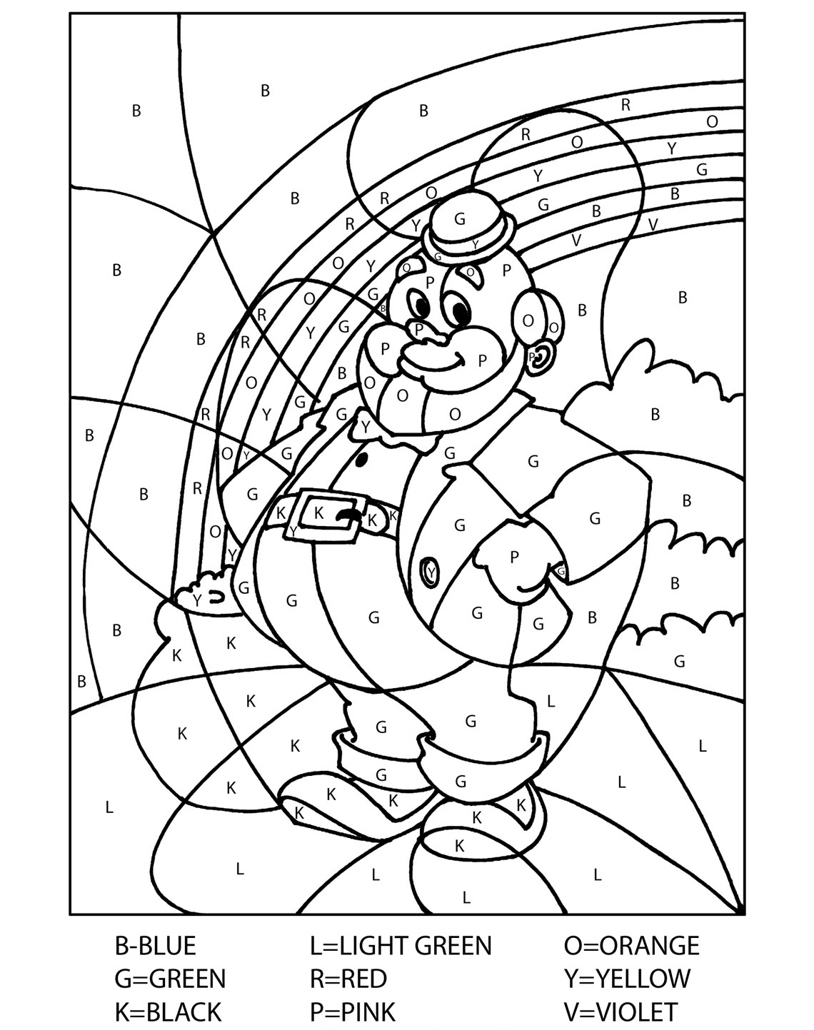 Leprechaun Coloring Pages Free Printable 35