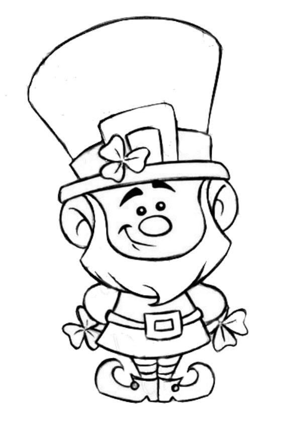 Leprechaun Coloring Pages Free Printable 4