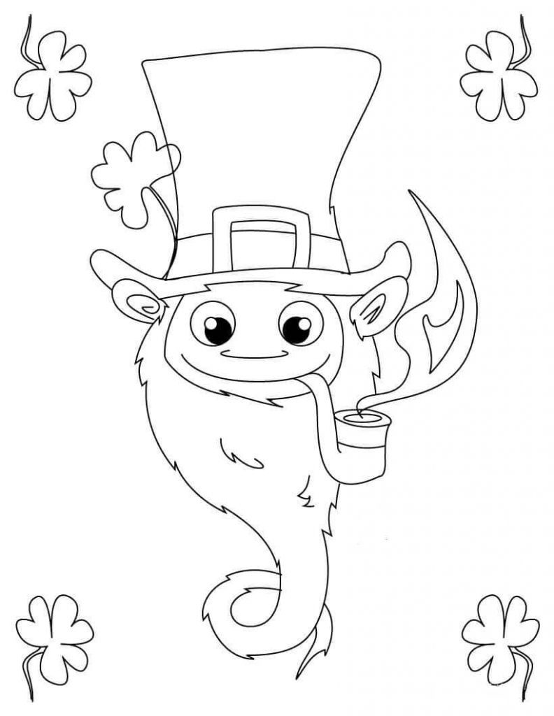 Leprechaun Coloring Pages Free Printable 41