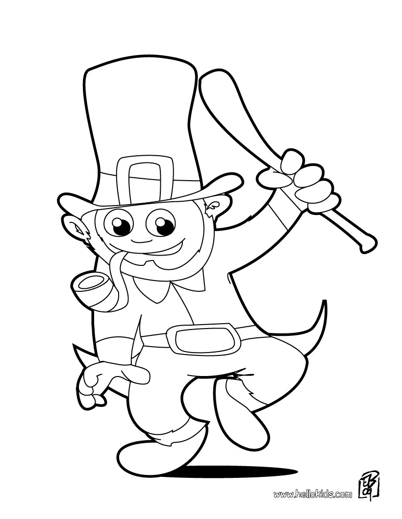 Leprechaun Coloring Pages Free Printable 45