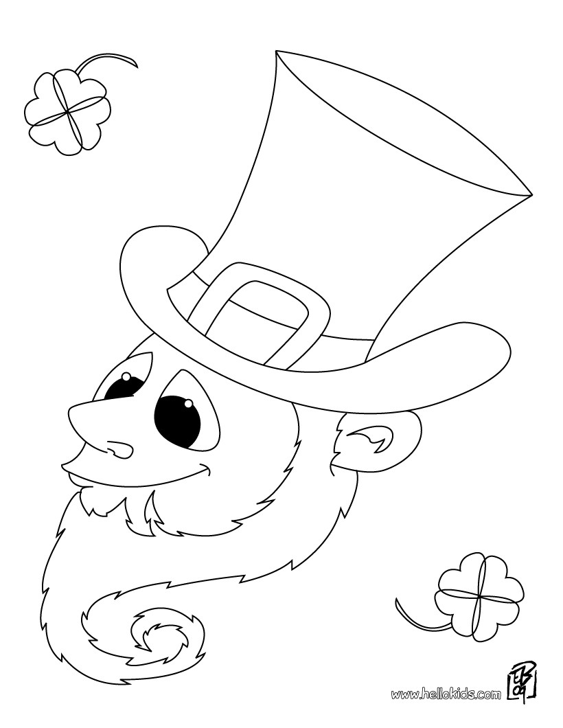 Leprechaun Coloring Pages Free Printable 47