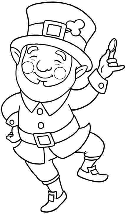 Leprechaun Coloring Pages Free Printable 49