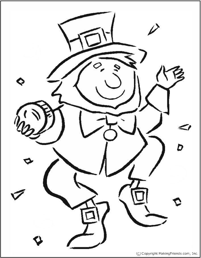 Leprechaun Coloring Pages Free Printable 5