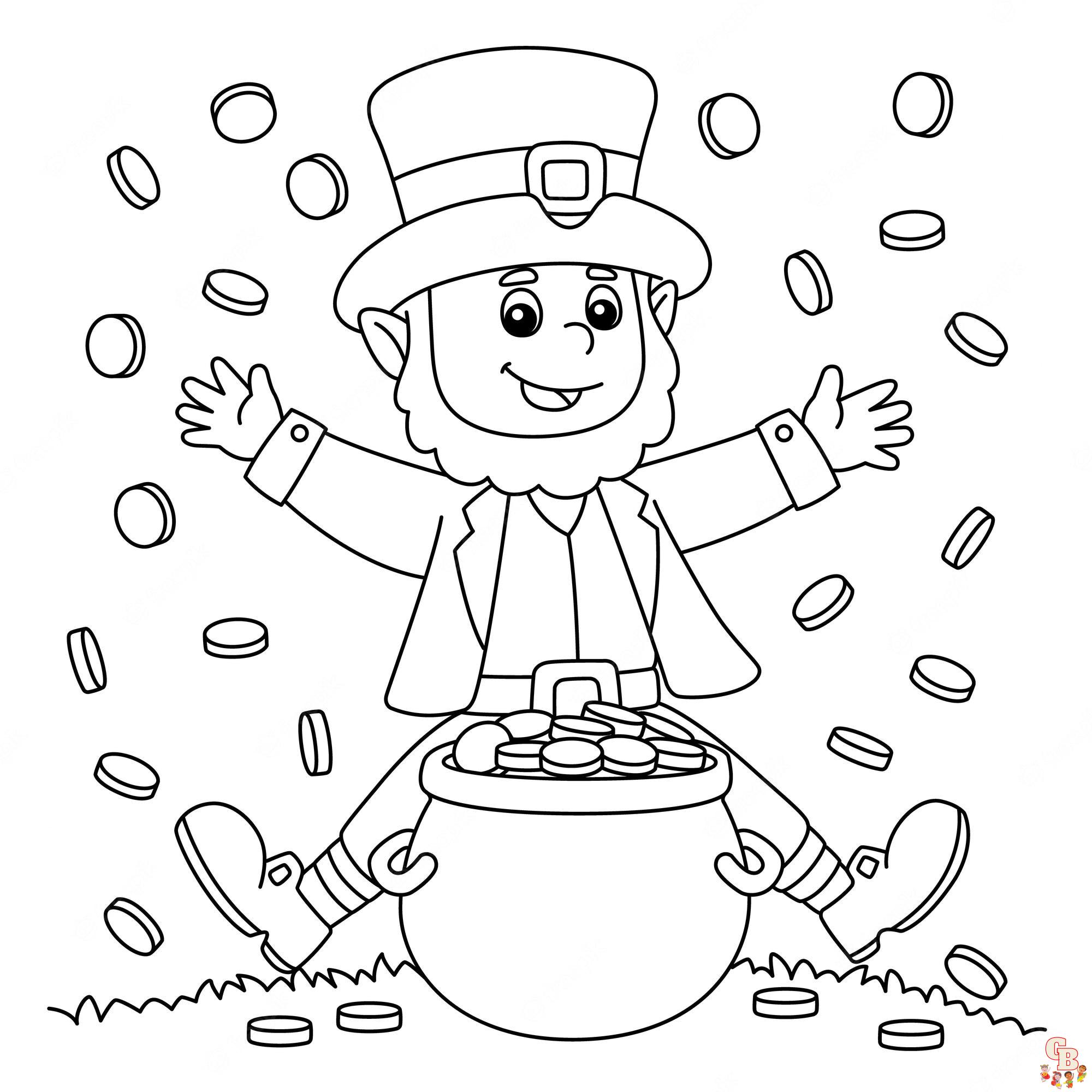 Leprechaun Coloring Pages Free Printable 51