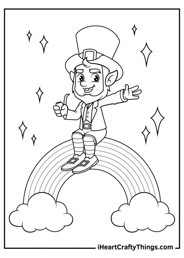 Leprechaun Coloring Pages Free Printable 53