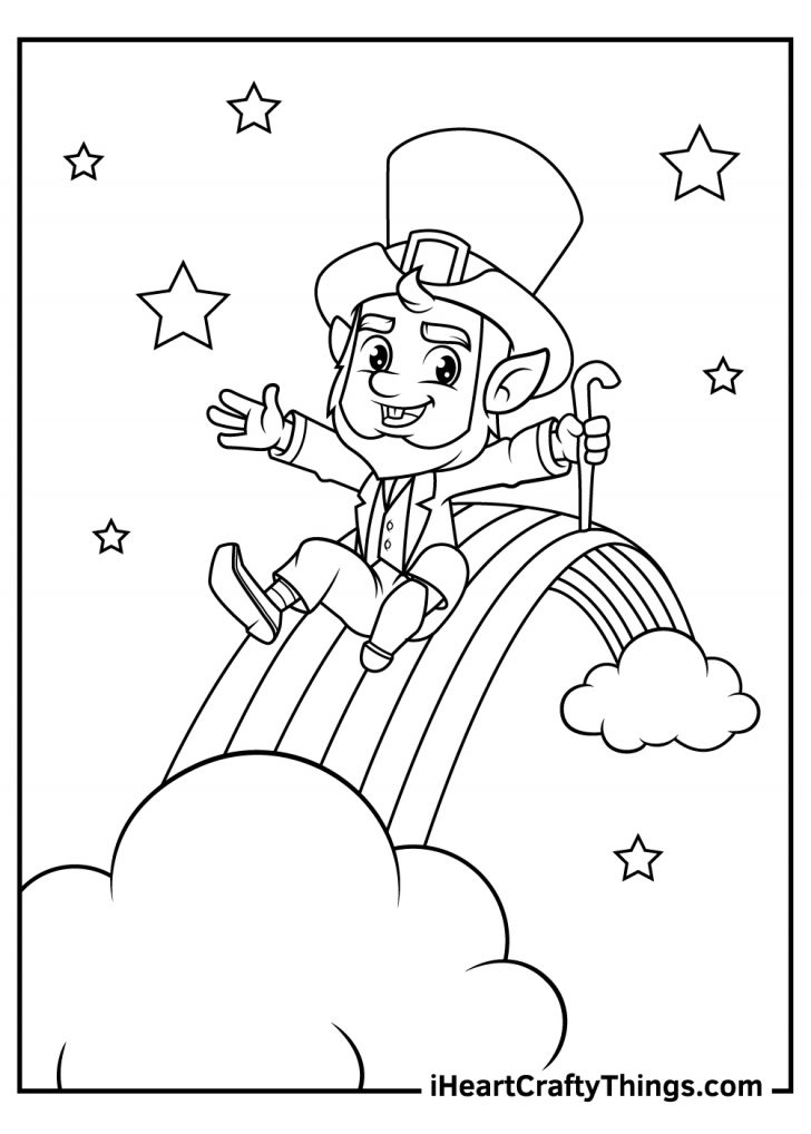 Leprechaun Coloring Pages Free Printable 54