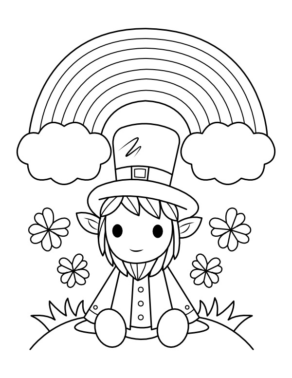 Leprechaun Coloring Pages Free Printable 55