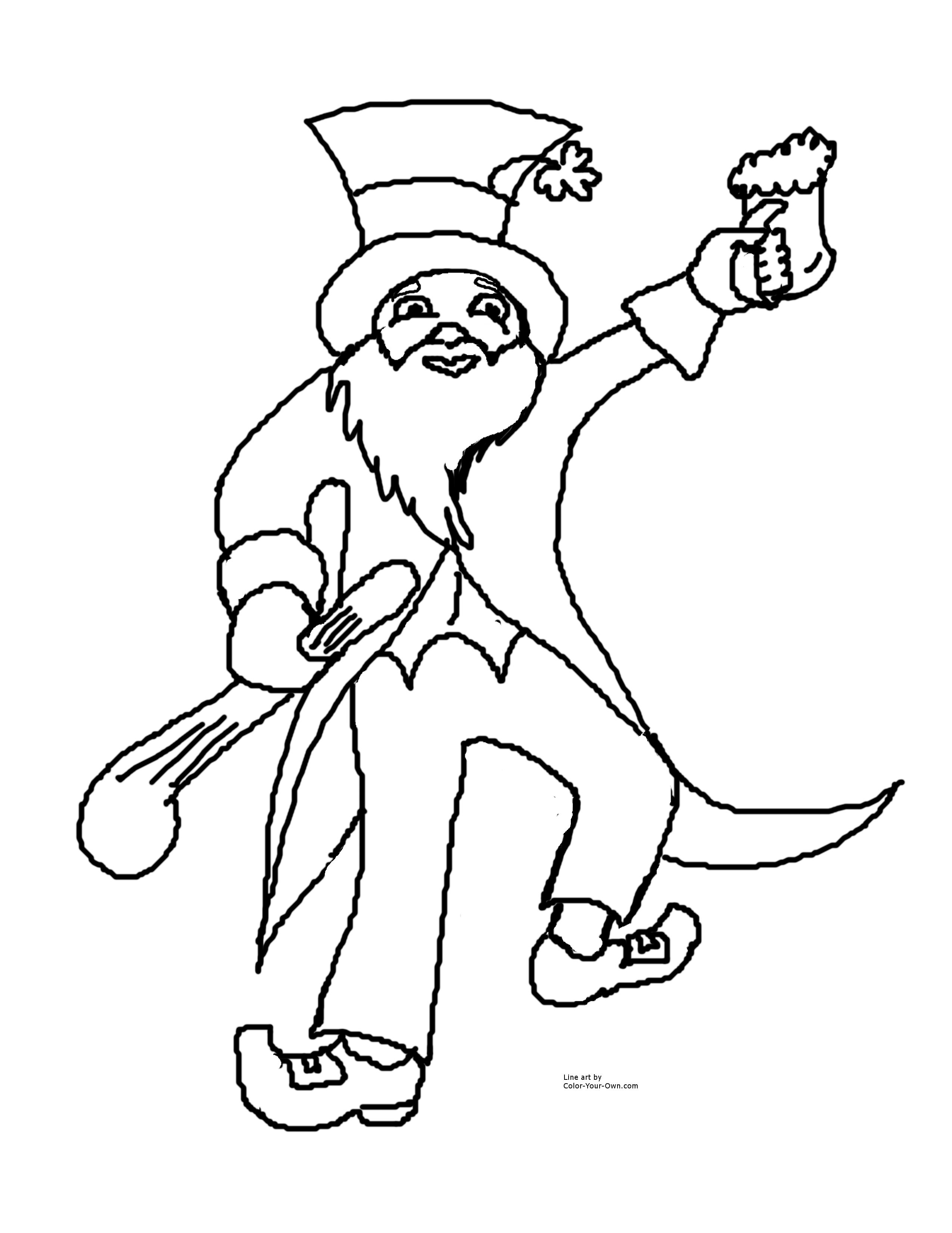 Leprechaun Coloring Pages Free Printable 59