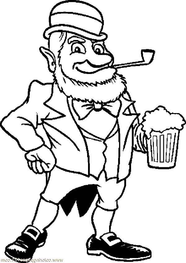 Leprechaun Coloring Pages Free Printable 63