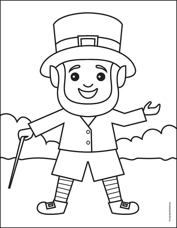 Leprechaun Coloring Pages Free Printable 65