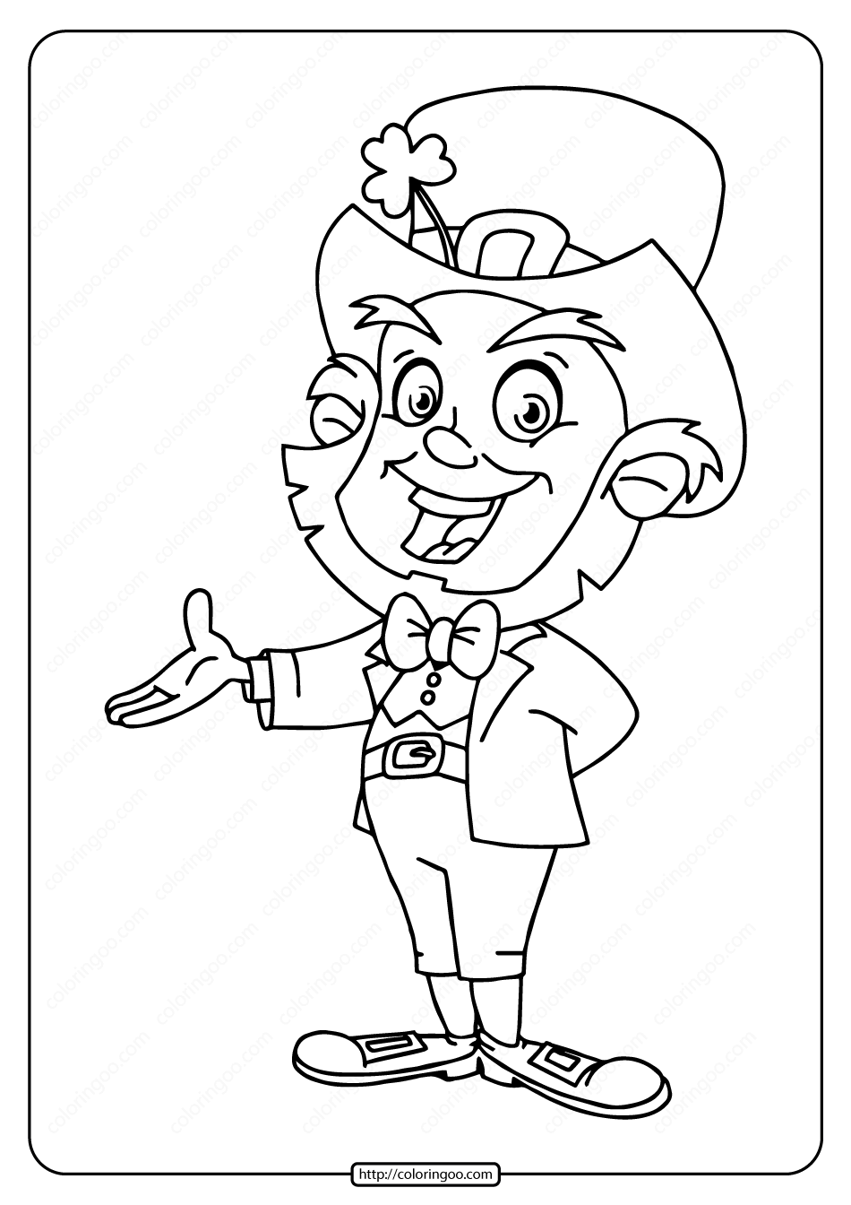 Leprechaun Coloring Pages Free Printable 67