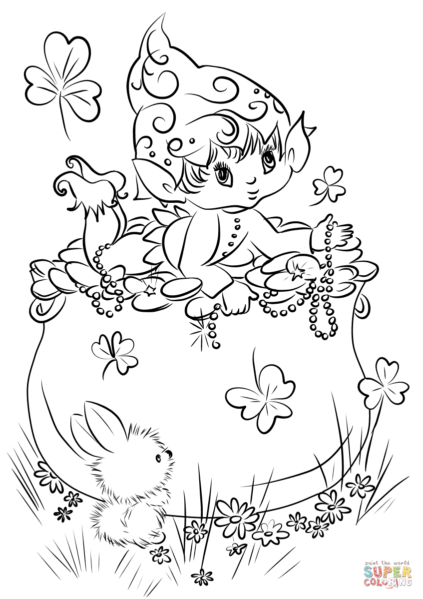 Leprechaun Coloring Pages Free Printable 71