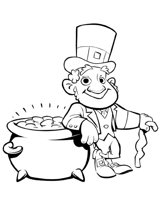 Leprechaun Coloring Pages Free Printable 72