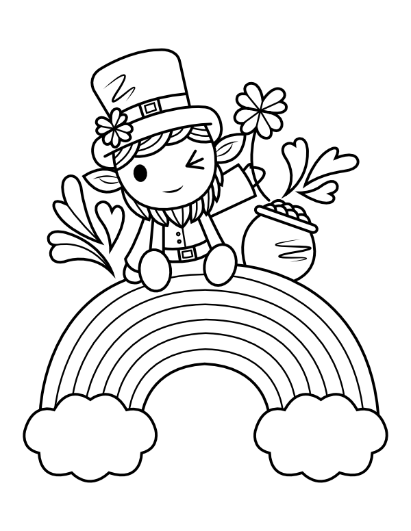 Leprechaun Coloring Pages Free Printable 77