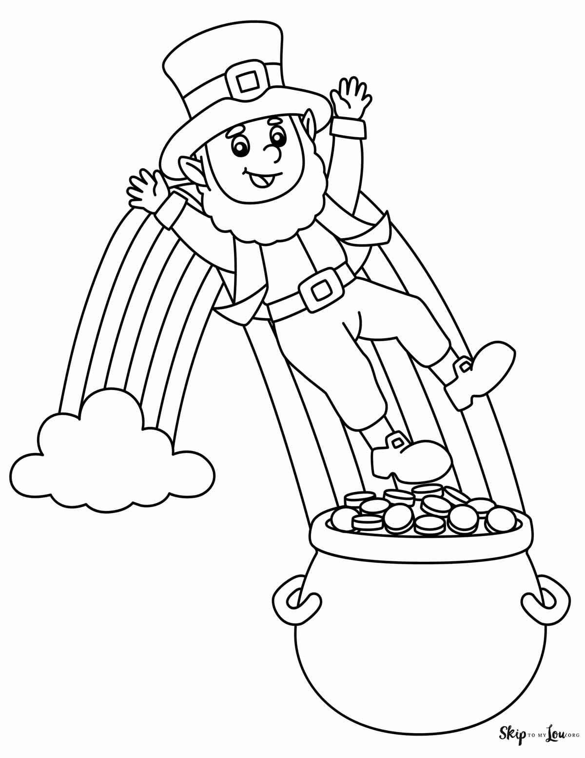 Leprechaun Coloring Pages Free Printable 79