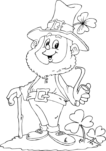 Leprechaun Coloring Pages Free Printable 8