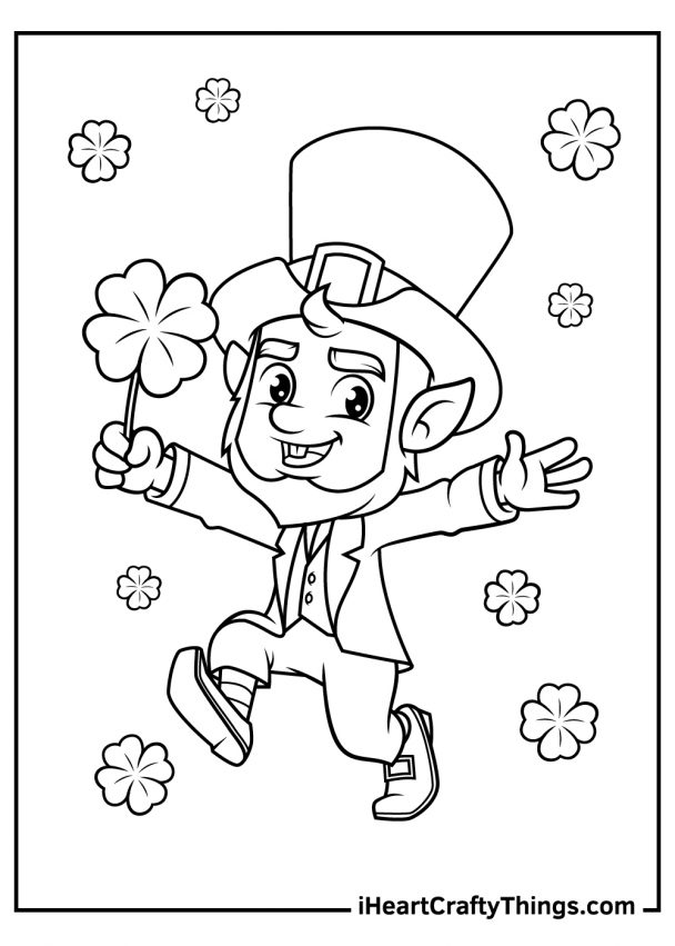 Leprechaun Coloring Pages Free Printable 81