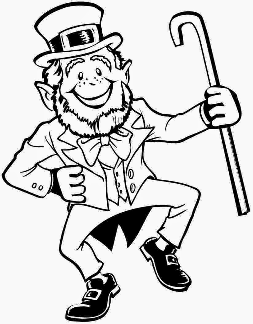 Leprechaun Coloring Pages Free Printable 82