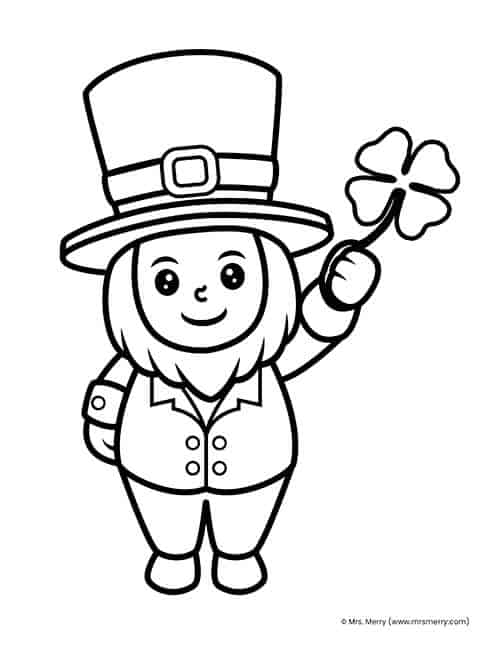 Leprechaun Coloring Pages Free Printable 84