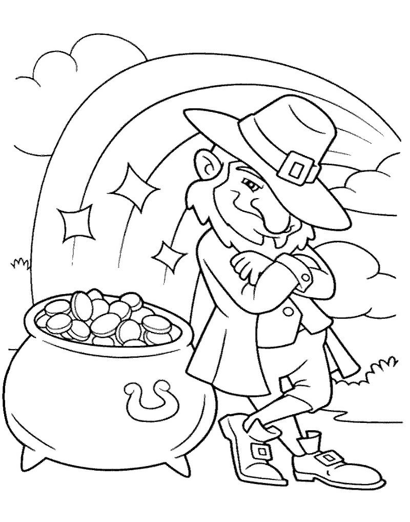 Leprechaun Coloring Pages Free Printable 85