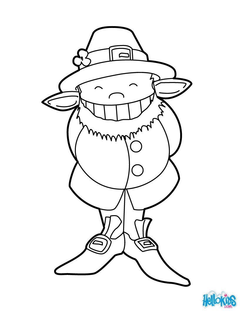 Leprechaun Coloring Pages Free Printable 86